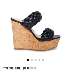 Steve Madden Bria wedges Black Size 8 fit like 7/7.5